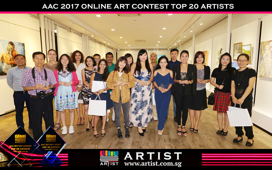 Singapore art event aac2017 art contest winners