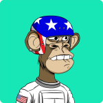 ape wearing a star studded helmet