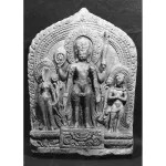 Vishnu Flanked by Lakshmi and Garuda, 11th century, stone