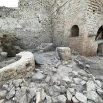 Prison bakery identified at Pompeii Archaeological Park, Italy.