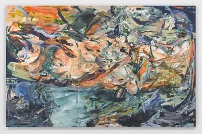 Cecily Brown: Untitled (Shipwreck), 2017, oil on linen, 97 by 151 inches.