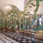 Picture taken on April 9, 2019 shows one of the rooms in the Green Vault (Gruenes Gewoelbe) at the Royal Palace in Dresden, eastern Germany. - A state museum in Dresden containing billions of euros worth of baroque treasures has been robbed, police in Germany confirmed on November 25, 2019. The Green Vault at Dresden