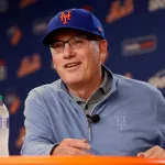 NEW YORK, NEW YORK - JUNE 28: (NEW YORK DAILIES OUT)  New York Mets owner Steve Cohen speaks to the media before a game against the Milwaukee Brewers at Citi Field on June 28, 2023 in New York City. The Brewers defeated the Mets 5-2. (Photo by Jim McIsaac/Getty Images)