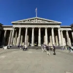 A view of the entrance of British Museum in London, September 05, 2023.