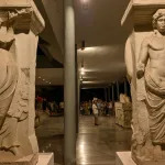 People queue outside Archaeological Museum of Thessaloniki to observe the super blue moon on August 19, 2024. (Photo by Sakis MITROLIDIS / AFP) (Photo by SAKIS MITROLIDIS/AFP via Getty Images)