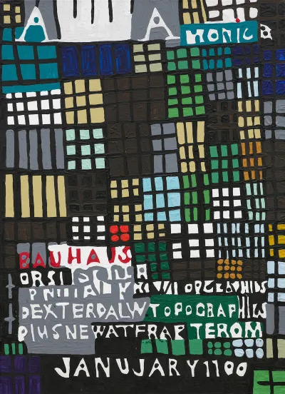 A painting of an Art in America cover whose partly legible cover lines read 