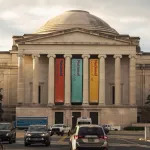 The front of the National Gallery Of Art in Washington, D.C. is pictured on Monday, Nov. 8, 2021.