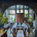 The interior of a lovely restaurant.