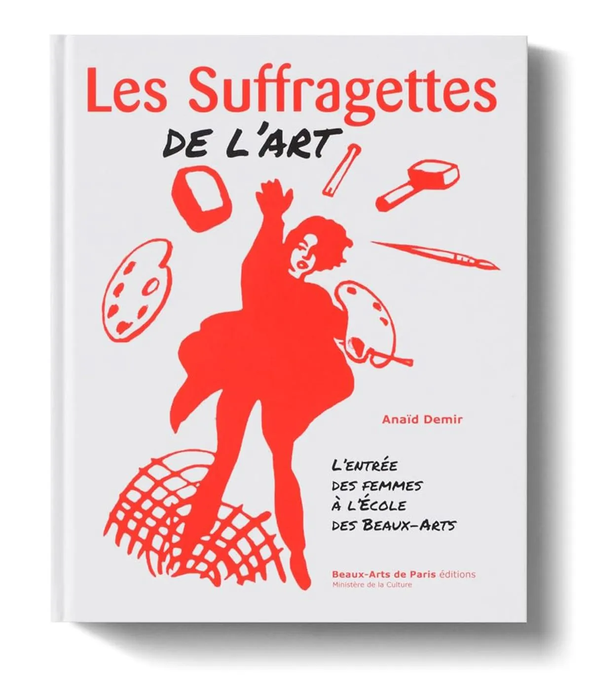 The cover of a book titled Les Suffragettes de l’art.